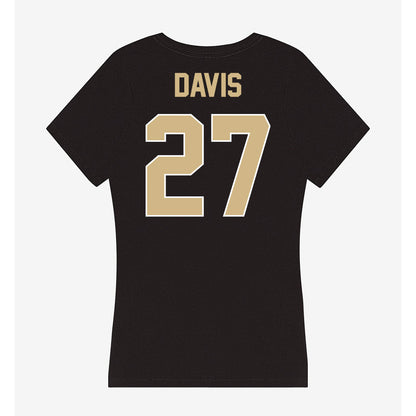 Purdue - NCAA Football : Owen Davis - Women's V-Neck T-Shirt-1