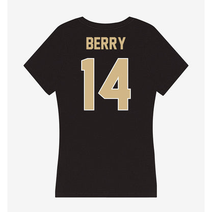 Purdue - NCAA Football : Corin Berry - Women's V-Neck T-Shirt-1