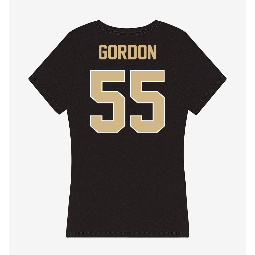 Purdue - NCAA Women's Basketball : Avery Gordon - Women's V-Neck T-Shirt-1