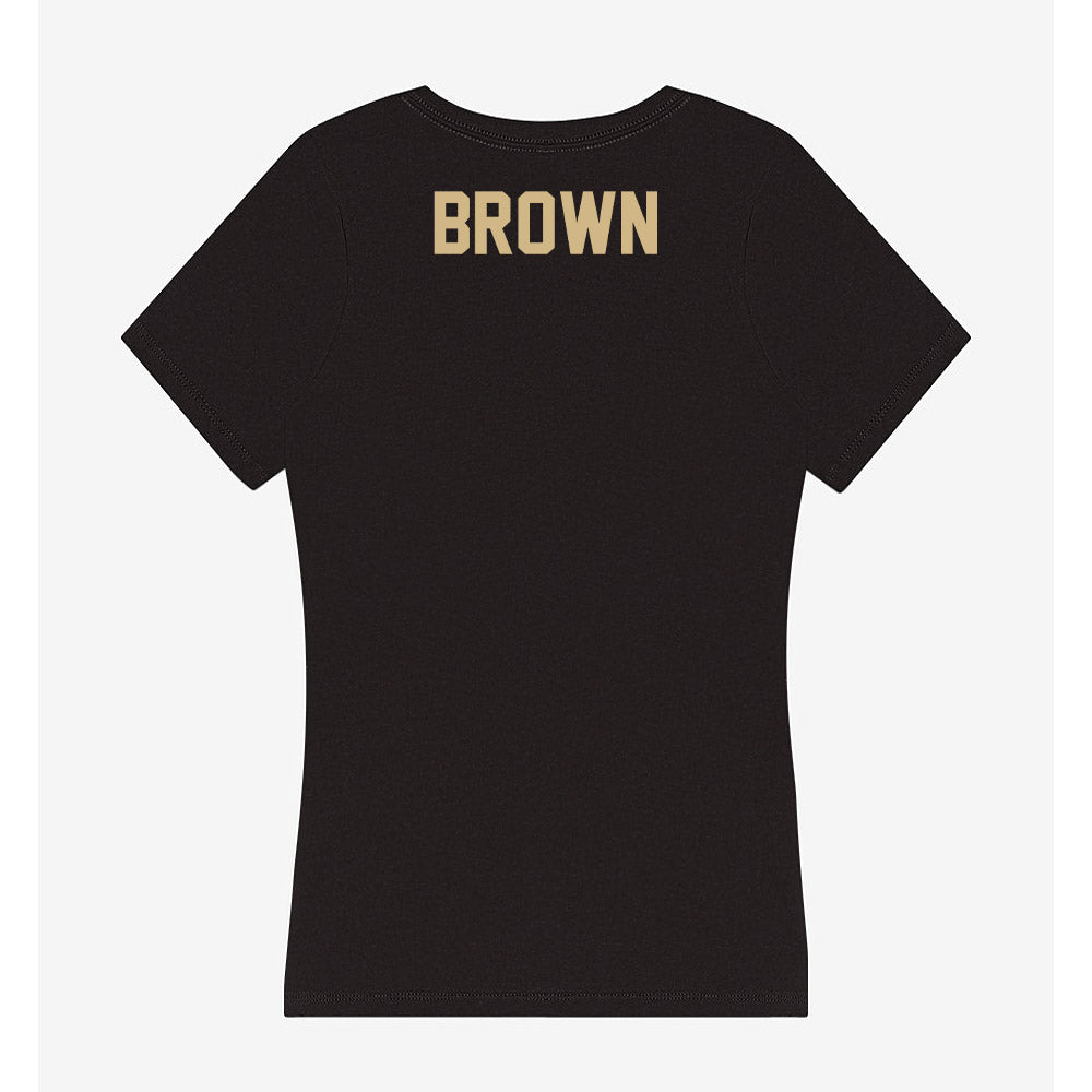 Purdue - NCAA Women's Golf : Samantha Brown - Women's V-Neck T-Shirt-1
