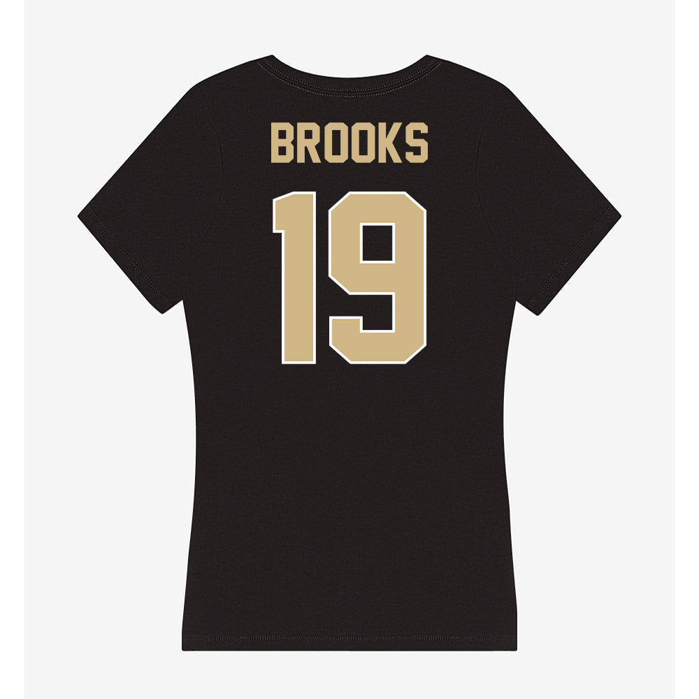 Purdue - NCAA Football : Landon Brooks - Women's V-Neck T-Shirt-1
