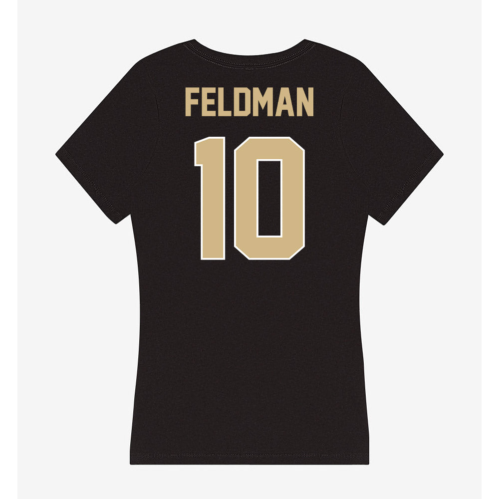 Purdue - NCAA Women's Soccer : Addison Feldman - Women's V-Neck T-Shirt-1