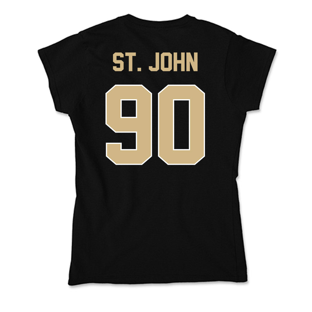 Purdue - NCAA Football : Elijah St. John - Soft Style Women’s T-Shirt-1