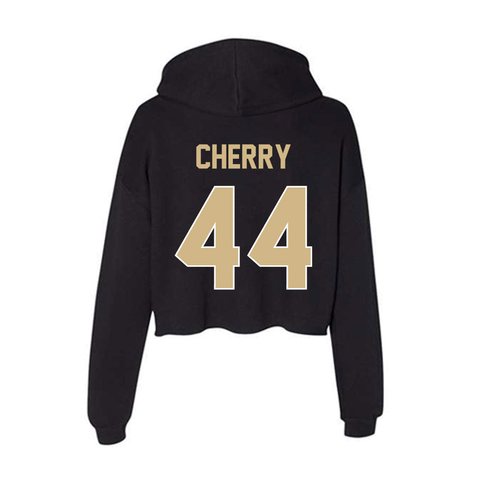 Purdue - NCAA Football : Kobe Cherry - Women's Crop Fleece Hoodie-1