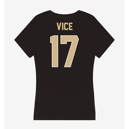 Purdue - NCAA Women's Volleyball : Sydni Vice - Women's V-Neck T-Shirt-1