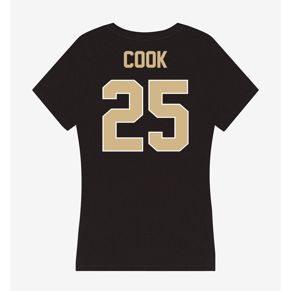Purdue - NCAA Women's Soccer : Sydney Cook - Women's V-Neck T-Shirt-1