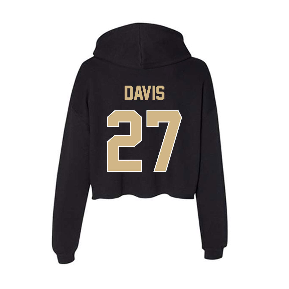 Purdue - NCAA Football : Owen Davis - Women's Crop Fleece Hoodie-1