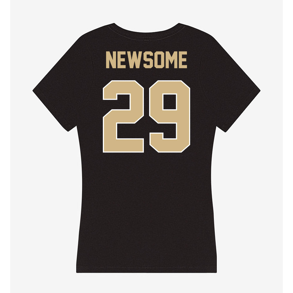 Purdue - NCAA Football : Dee Newsome - Women's V-Neck T-Shirt-1