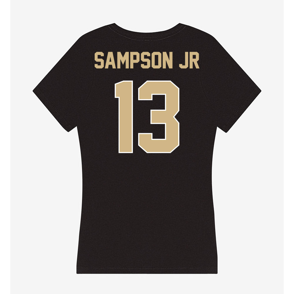 Purdue - NCAA Football : Ricky Sampson Jr - Women's V-Neck T-Shirt-1