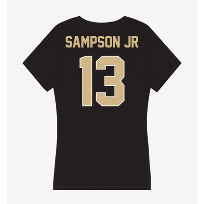 Purdue - NCAA Football : Ricky Sampson Jr - Women's V-Neck T-Shirt-1