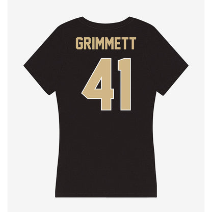 Purdue - NCAA Football : Jon Grimmett - Women's V-Neck T-Shirt-1