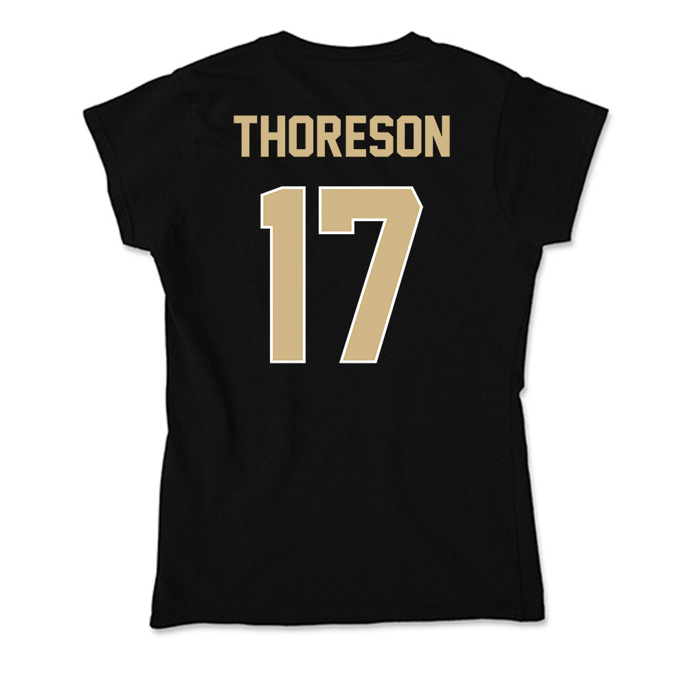 Purdue - NCAA Women's Soccer : Angelina Thoreson - Soft Style Women’s T-Shirt-1