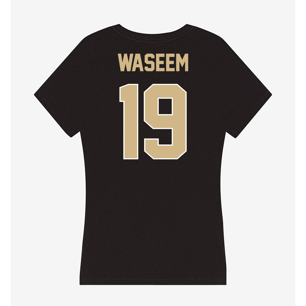 Purdue - NCAA Football : Asaad Waseem - Women's V-Neck T-Shirt-1