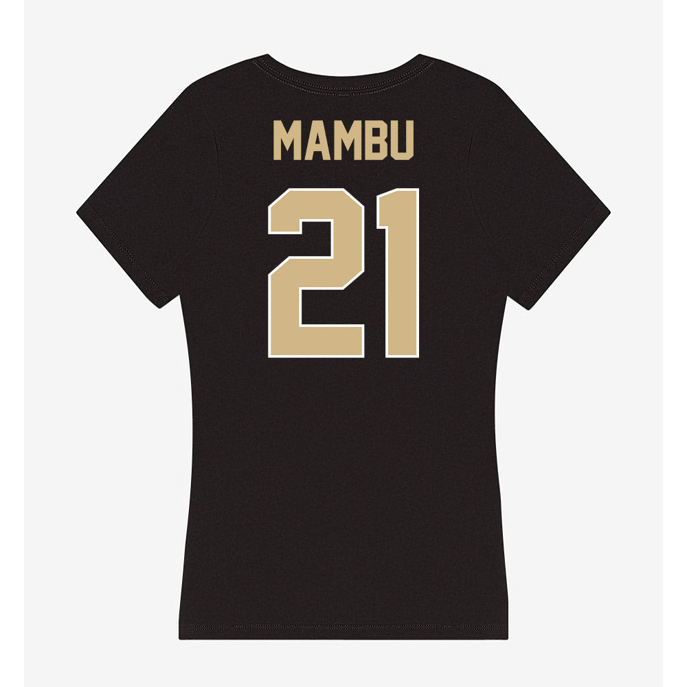 Purdue - NCAA Women's Volleyball : Lameen Mambu - Women's V-Neck T-Shirt-1