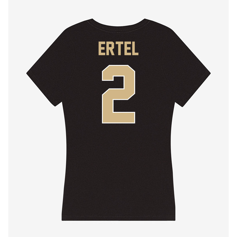 Purdue - NCAA Men's Basketball : Luke Ertel - Women's V-Neck T-Shirt-1