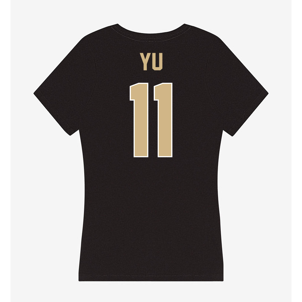 Purdue - NCAA Women's Soccer : Cherry Yu - Women's V-Neck T-Shirt-1
