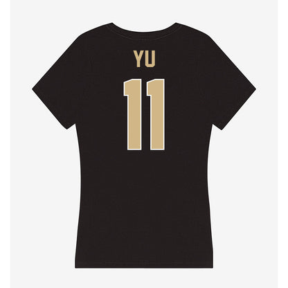 Purdue - NCAA Women's Soccer : Cherry Yu - Women's V-Neck T-Shirt-1