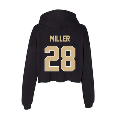 Purdue - NCAA Women's Soccer : Grace Miller - Women's Crop Fleece Hooded Sweatshirt-1