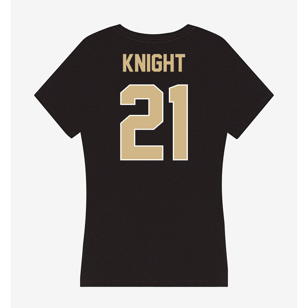 Purdue - NCAA Men's Basketball : Rivers Knight - Women's V-Neck T-Shirt-1