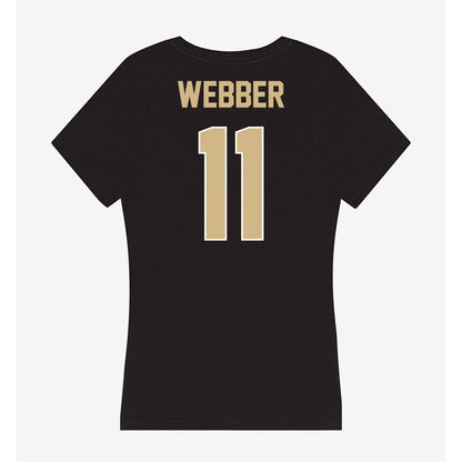 Purdue - NCAA Men's Basketball : Jacob Webber - Women's V-Neck T-Shirt-1