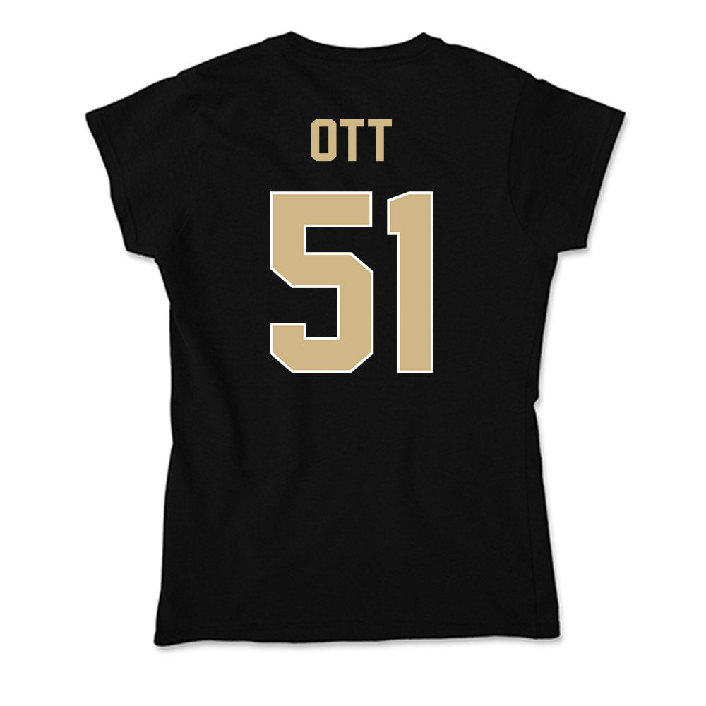 Purdue - NCAA Football : Jaxon Ott - Soft Style Women’s T-Shirt-1