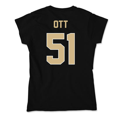 Purdue - NCAA Football : Jaxon Ott - Soft Style Women’s T-Shirt-1