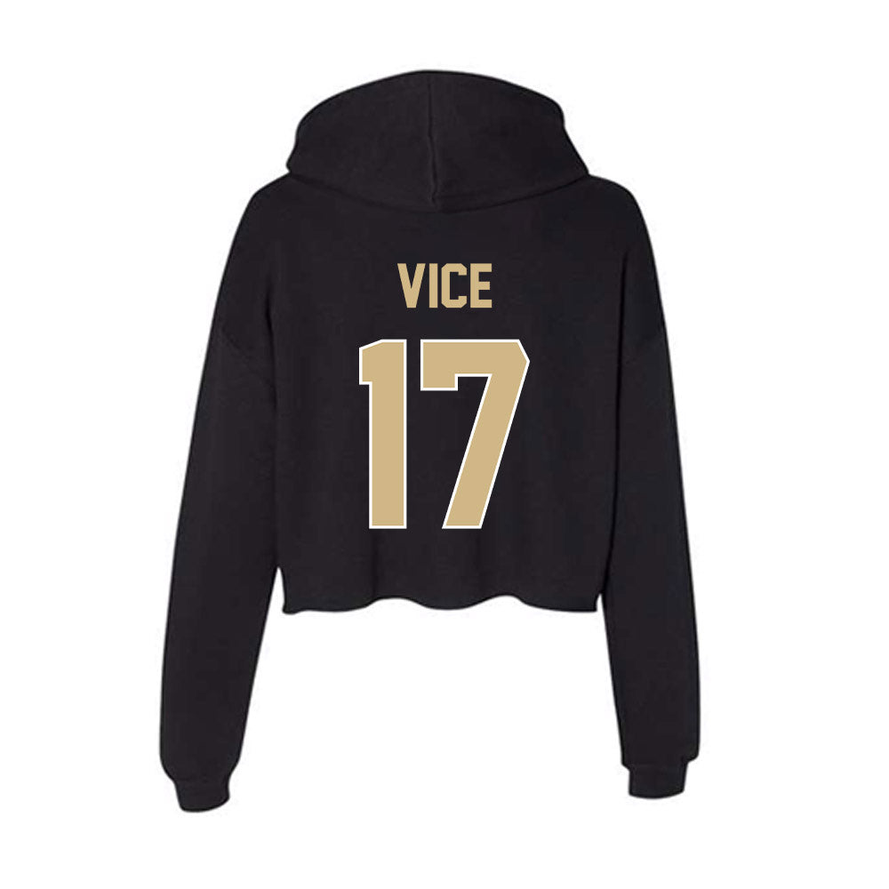 Purdue - NCAA Women's Volleyball : Sydni Vice - Women's Crop Fleece Hoodie-1