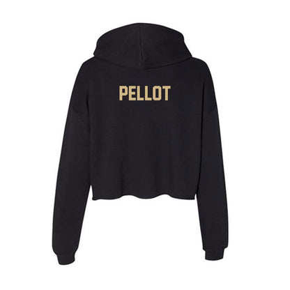 Purdue - NCAA Wrestling : Adrian Pellot - Women's Crop Fleece Hoodie-1