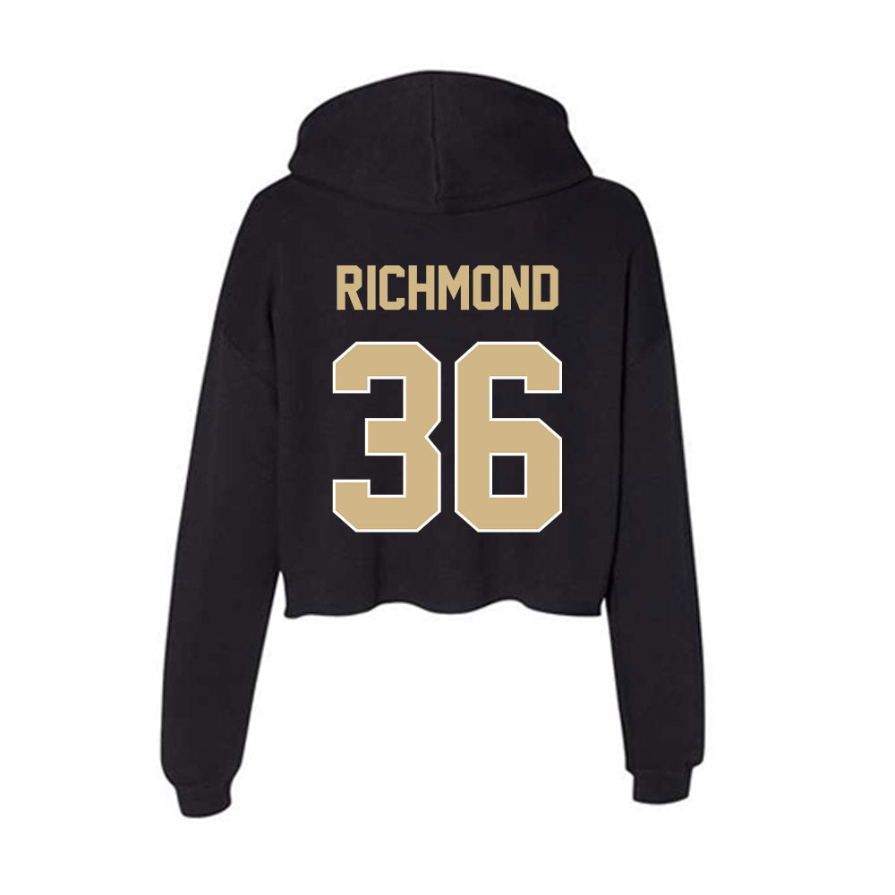 Purdue - NCAA Football : Kaleb Richmond - Women's Crop Fleece Hoodie-1