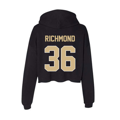 Purdue - NCAA Football : Kaleb Richmond - Women's Crop Fleece Hoodie-1