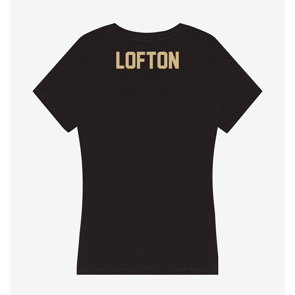 Purdue - NCAA Women's Track & Field : Amarianna Lofton - Women's V-Neck T-Shirt-1