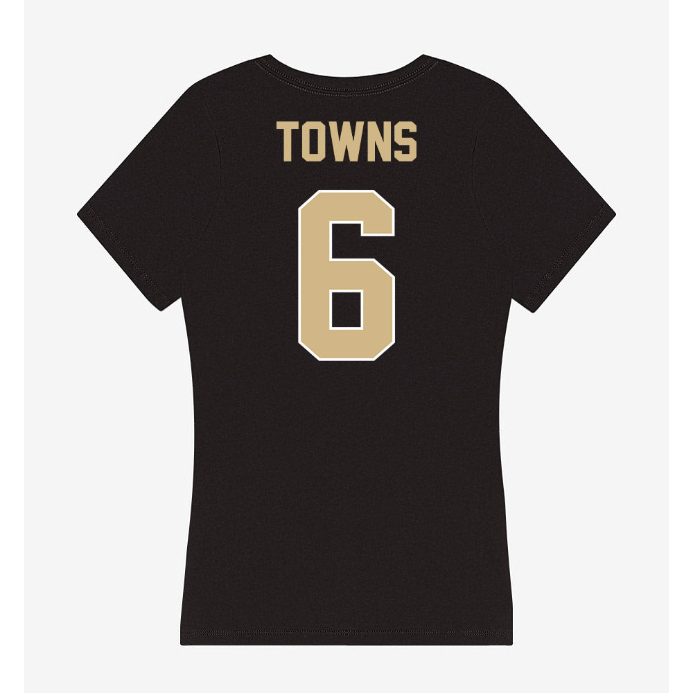 Purdue - NCAA Football : Armari Towns - Women's V-Neck T-Shirt-1