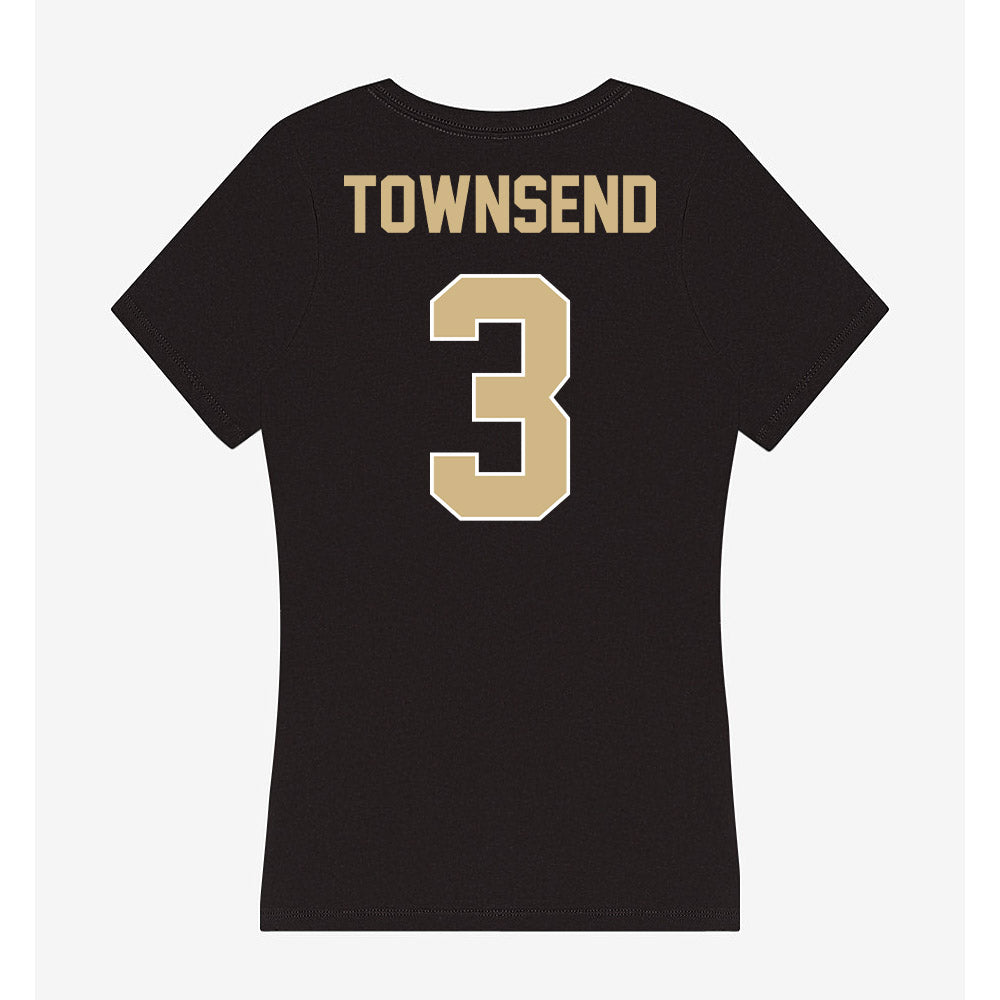 Purdue - NCAA Football : Xavier Townsend - Women's V-Neck T-Shirt-1
