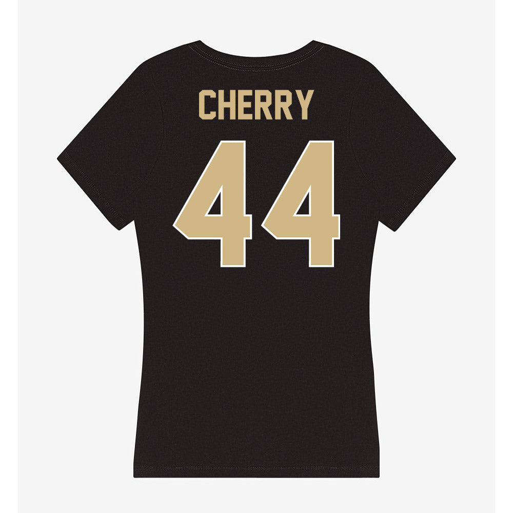 Purdue - NCAA Football : Kobe Cherry - Women's V-Neck T-Shirt-1