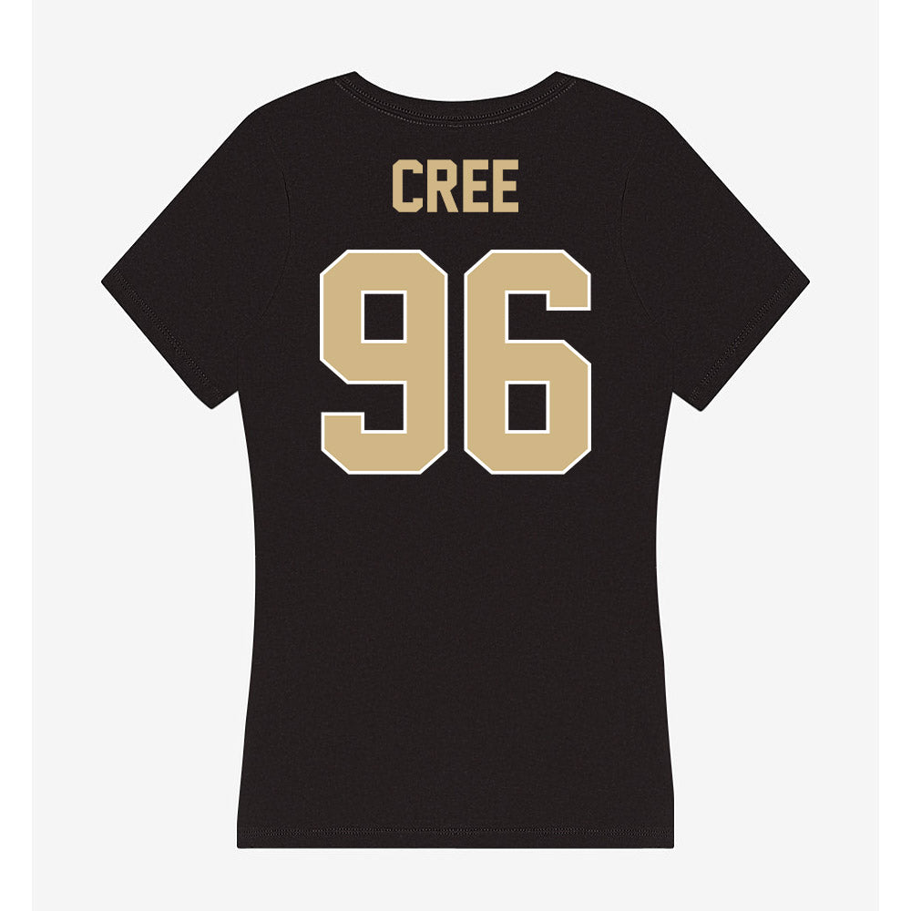 Purdue - NCAA Football : Jordan Cree - Women's V-Neck T-Shirt-1