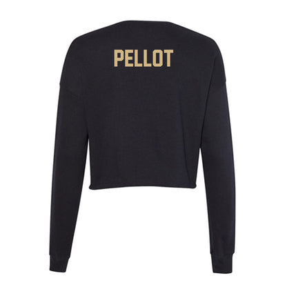 Purdue - NCAA Wrestling : Adrian Pellot - Women's Cropped Crew Fleece-1