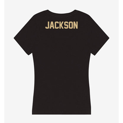 Purdue - NCAA Men's Track & Field : Zion Jackson - Women's V-Neck T-Shirt-1