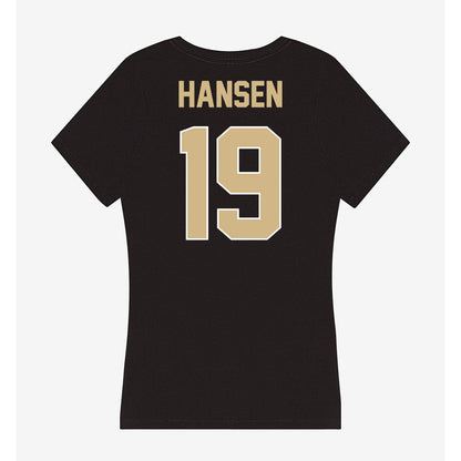 Purdue - NCAA Women's Volleyball : Kate Hansen - Women's V-Neck T-Shirt-1