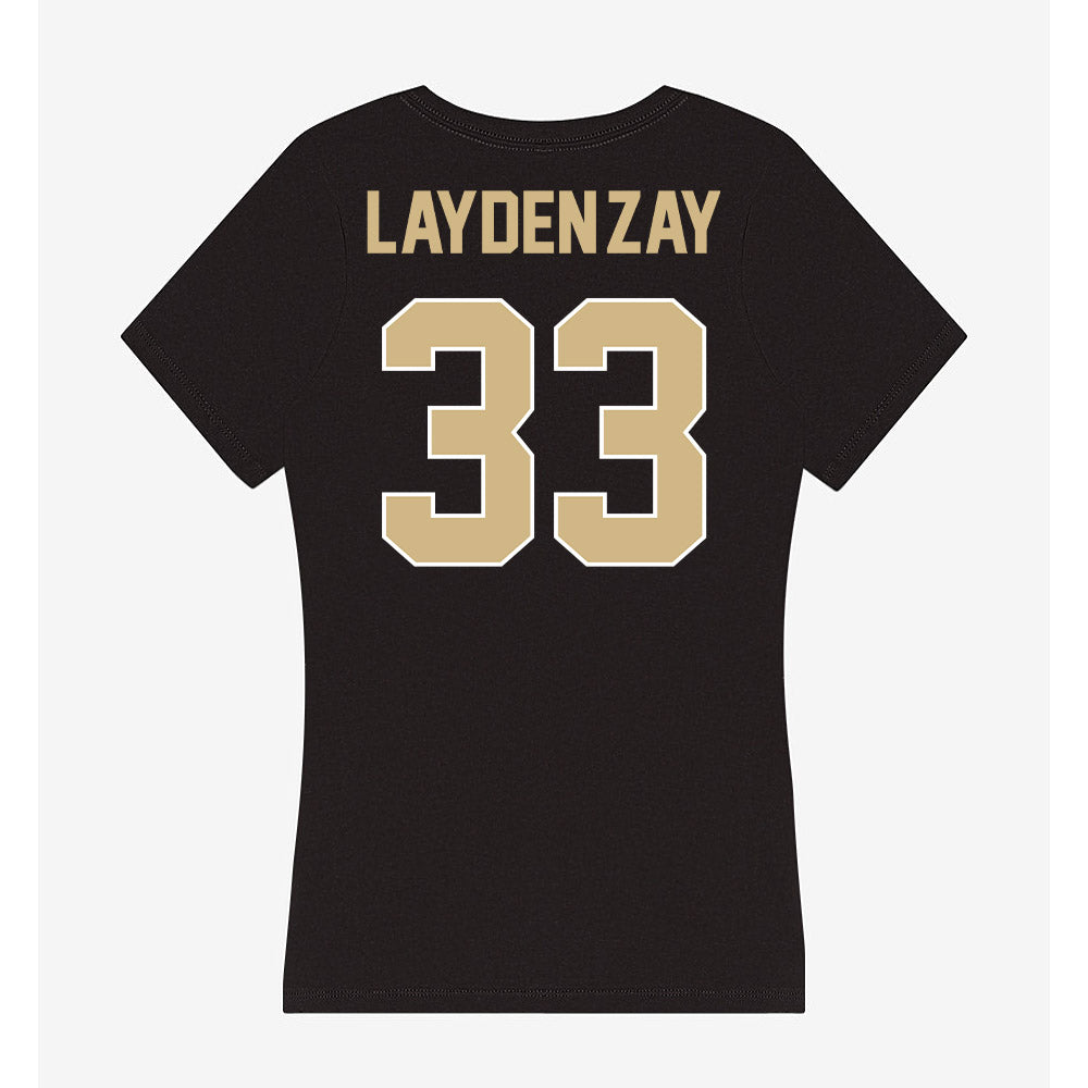 Purdue - NCAA Women's Basketball : Madison Layden-Zay - Women's V-Neck T-Shirt-1