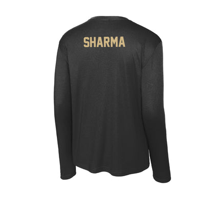 Purdue - NCAA Women's Swimming & Diving : Meghan Sharma - Activewear Long Sleeve T-Shirt-1
