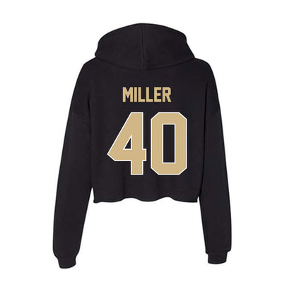 Purdue - NCAA Football : Hudson Miller - Women's Crop Fleece Hoodie-1