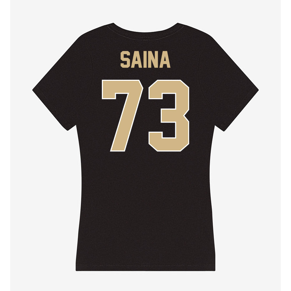 Purdue - NCAA Football : Makai Saina - Women's V-Neck T-Shirt-1