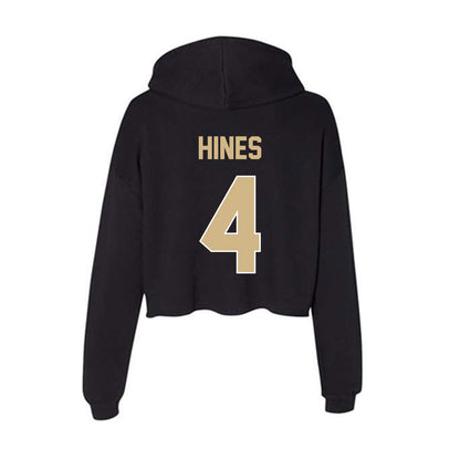 Purdue - NCAA Football : Hudauri Hines - Women's Crop Fleece Hoodie-1