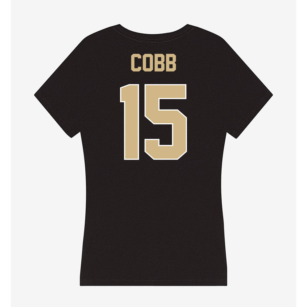 Purdue - NCAA Football : Vinaz Cobb - Women's V-Neck T-Shirt-1