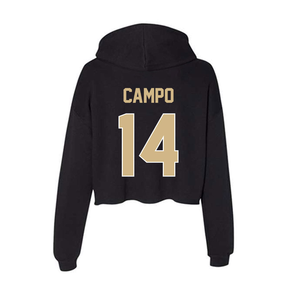 Purdue - NCAA Women's Soccer : Irene Campo - Women's Crop Fleece Hoodie-1