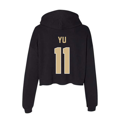 Purdue - NCAA Women's Soccer : Cherry Yu - Women's Crop Fleece Hoodie-1