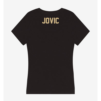 Purdue - NCAA Men's Tennis : Nikola Jovic - Women's V-Neck T-Shirt-1