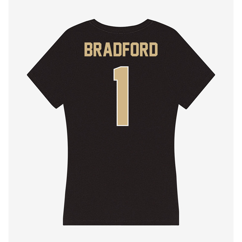 Purdue - NCAA Football : Smiley Bradford - Women's V-Neck T-Shirt-1