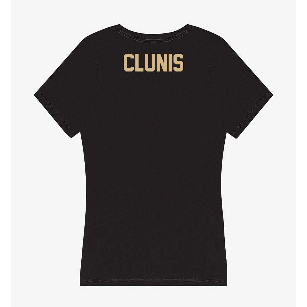 Purdue - NCAA Men's Track & Field : Amari Clunis - Women's V-Neck T-Shirt-1