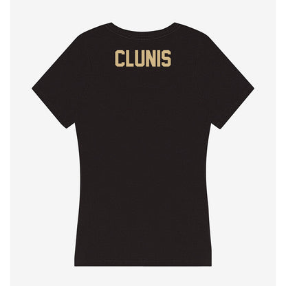 Purdue - NCAA Men's Track & Field : Amari Clunis - Women's V-Neck T-Shirt-1
